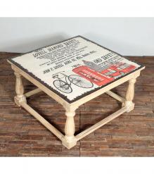 SOLID WOOD PAINTED COFFEE TABLE 