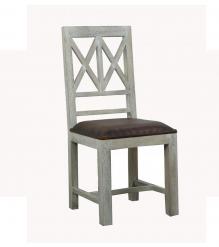 WOODEN LEATHER DINING CHAIR