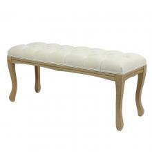 CLOTH TUFTED UPHOLSTERED BENCH