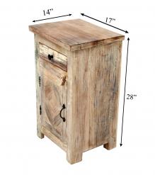 SOLID RECLAIMED TEAK WOOD SIDETABLE END TABLE