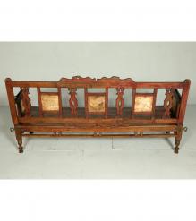 SOLID TEAK WOOD EMBELLISHED BENCH
