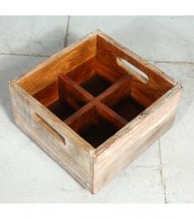 WOODEN BOTTLE HOLDER