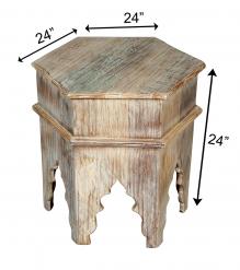 RECLAIMED WOOD END TABLE / NIGHTSTAND