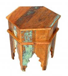 RECLAIMED WOOD END TABLE / NIGHTSTAND