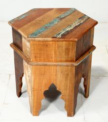 RECLAIMED WOOD END TABLE / NIGHTSTAND