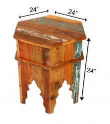 RECLAIMED WOOD END TABLE / NIGHTSTAND