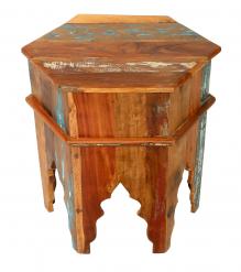 RECLAIMED WOOD END TABLE / NIGHTSTAND