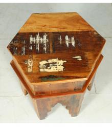 RECLAIMED WOOD END TABLE / NIGHTSTAND