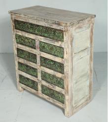 SOLID WOOD & METAL BUREAU SIDEBOARD