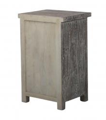 SOLID RECLAIMED TEAK WOOD END TABLE / CABINET
