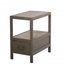 IRON WOODEN END TABLE