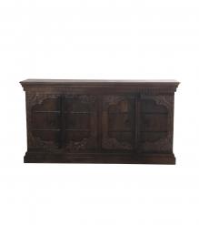HAND CARVED SOLID WOOD SIDEBOARD 