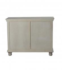 SOLID WOOD & GLASS CABINET SIDEBOARD WITH 4 DOORS & 2 DRAWERS 
