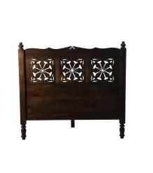 HAND CARVED SOLID WOOD QUEEN BED