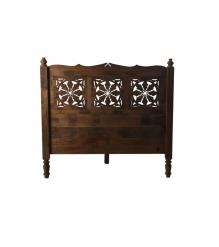 HAND CARVED SOLID WOOD QUEEN BED
