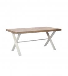 SOLID WOOD INLAID STARBURST DESIGN TABLE