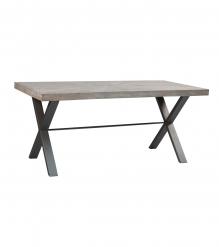 SOLID WOOD INLAID STARBURST DESIGN TABLE