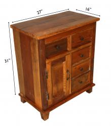 WOODEN BEDSIDE