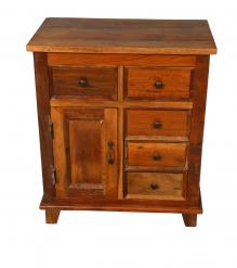 WOODEN BEDSIDE