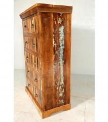 SOLID RECLAIMED TEAK WOOD BUREAU DRESSER CHEST