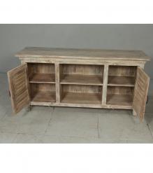 SOLID RECLAIMED TEAK WOOD 2 DOOR CONSOLE SIDEBOARD
