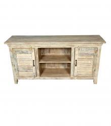 SOLID RECLAIMED TEAK WOOD 2 DOOR CONSOLE SIDEBOARD