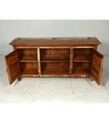 SOLID RECLAIMED TEAK WOOD 2 DOOR CONSOLE SIDEBOARD