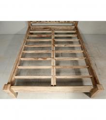 SOLID ROSEWOOD QUEEN BED - HEADBOARD, FOOTBOARD, SIDE RAILS, SLATS