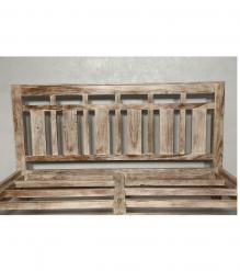 SOLID ROSEWOOD KING BED - HEADBOARD, FOOTBOARD, SIDE RAILS, SLATS
