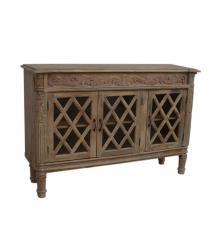 HAND CARVED SOLID WOOD SIDEBOARD