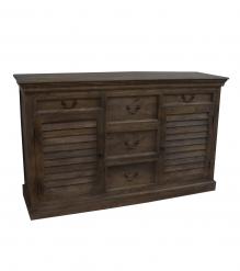 SOLID WOOD SIDEBOARD W/ DRAWERS & DOORS