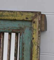 SOLID RECLAIMED WOOD MIRROR W/ IRON BARS
