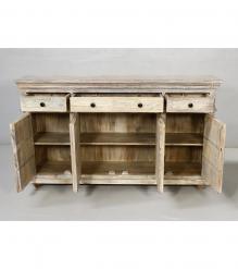 SOLID RECLAIMED TEAK WOOD SIDEBOARD CABINET CONSOLE W/ 4 DOORS & 4 DRAWERS