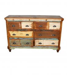 SOLID RECLAIMED TEAK WOOD DRESSER SIDEBOARD BUREAU