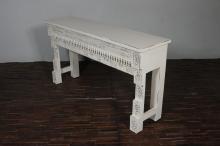 HAND CARVED SOLID WOOD CONSOLE