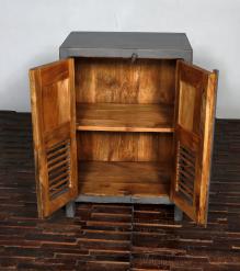 HAND CARVED SOLID WOOD CABINET