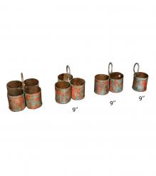 PAINTED IRON GLASS HOLDER