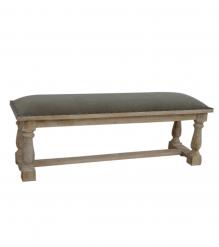 UPHOLSTERED SOLID WOOD BENCH
