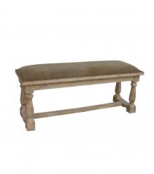 UPHOLSTERED WOOD BENCH