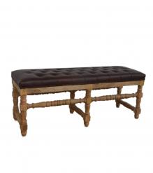 LEATHER UPHOLSTERED BENCH