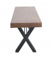 DECORATIVE WOOD & METAL BENCH