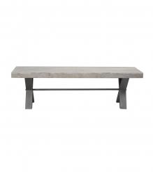 SOLID WOOD & IRON BENCH