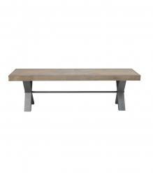 SOLID WOOD & IRON BENCH