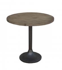 SOLID WOOD & IRON END TABLE