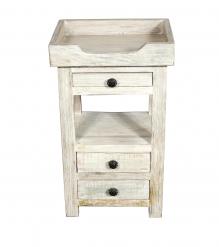 SOID RECLAIMED TEAK WOOD SIDE TABLE END TABLE