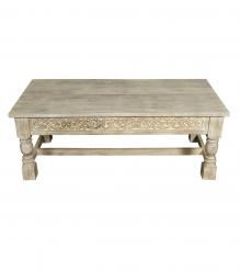 SOLID WOOD HAND CARVED COFFEE TABLE