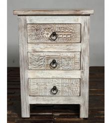 SOLID RECLAIMED TEAK WOOD END TABLE NIGHTSTAND