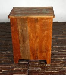 SOLID RECLAIMED TEAK WOOD END TABLE NIGHTSTAND