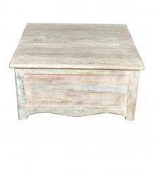 SOLID RECLAIMED WOOD STORAGE COFFEE TABLE W/  ACCESS ON 2 SIDES 