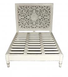 HAND CARVED SOLID WOOD Queen bed